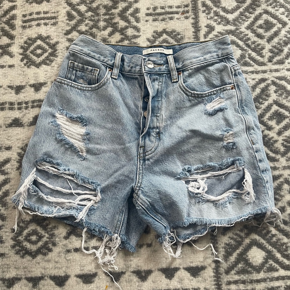 Ripped Jean Shorts
